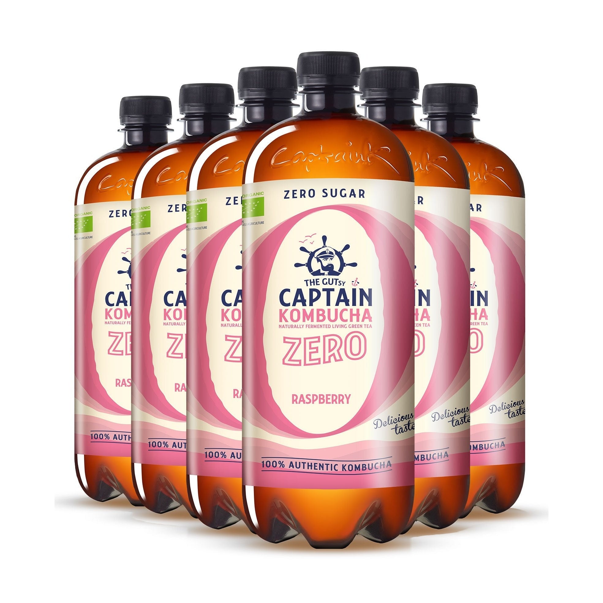GUTsy Captain Kombucha Zero - Himbeere 6 x 1L