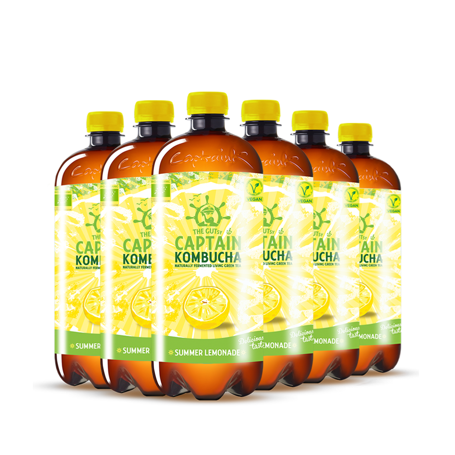 GUTsy Captain Kombucha - Sommerlimonade 6 x 1L